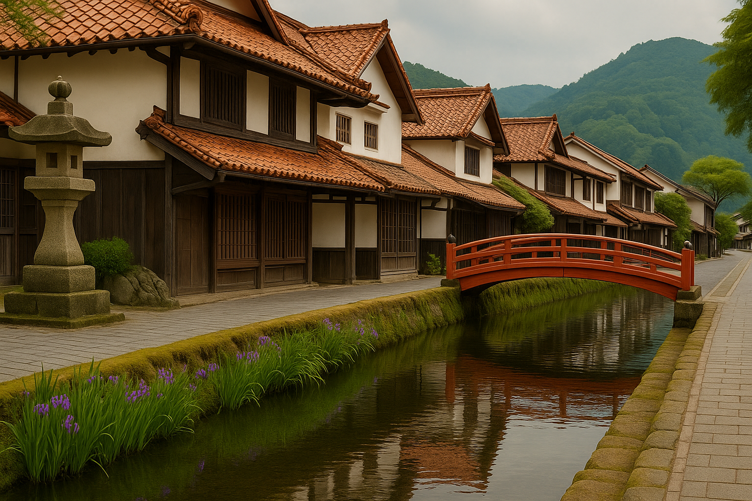 Traveler overlooking a summer landscape