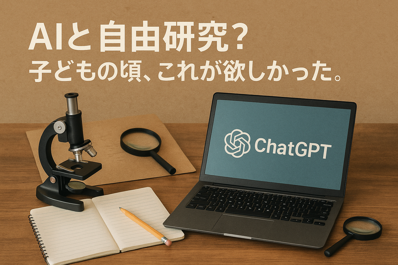 AIと自由研究?子どもの頃、これが欲しかった。