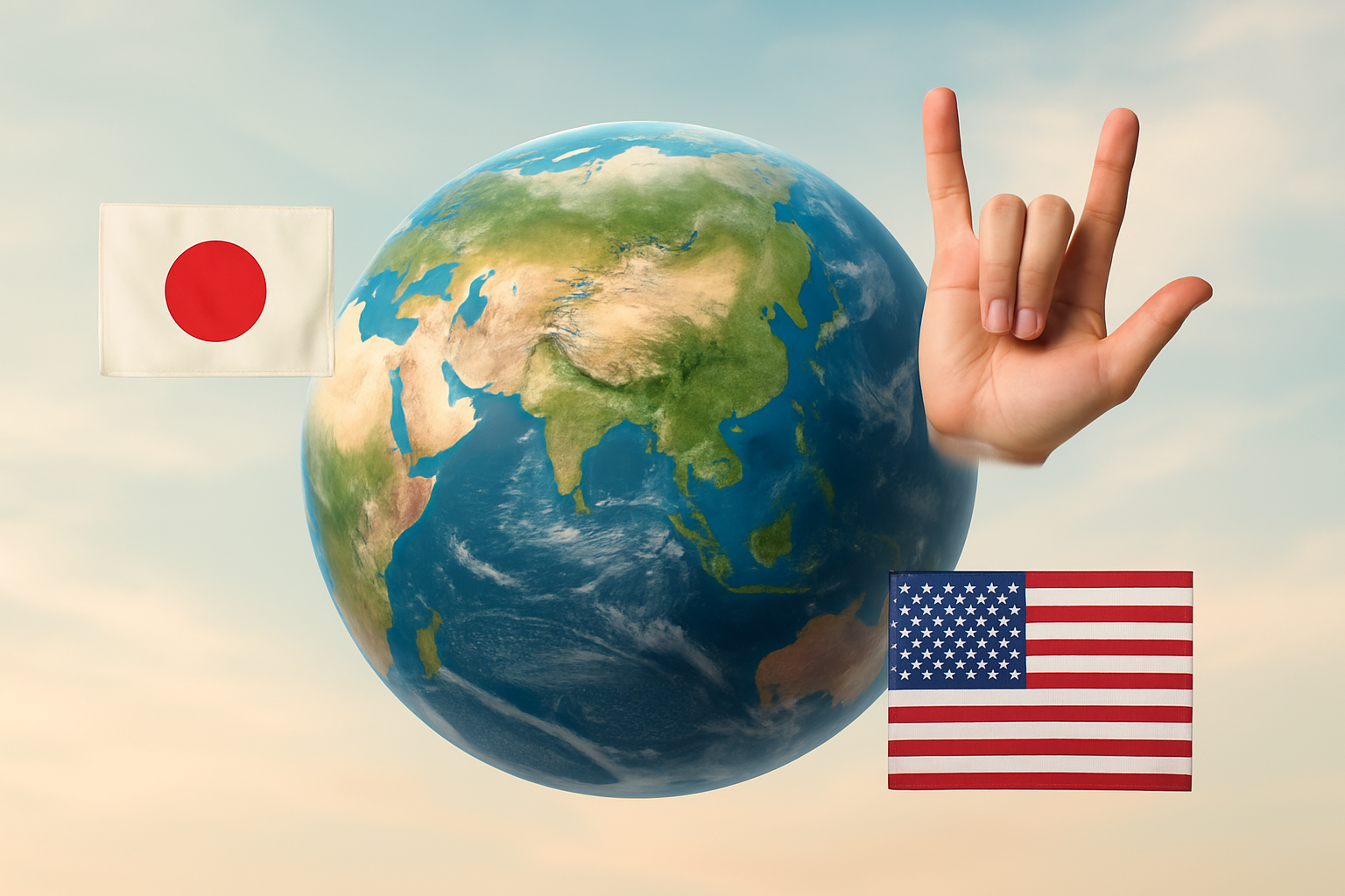 Illustration of switching between languages